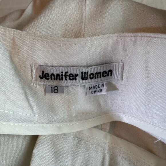 Vintage Womens Ramie Button Up Top & Pant Set Size 18 Beachy Lagom Lagenlook - Picture 8 of 13